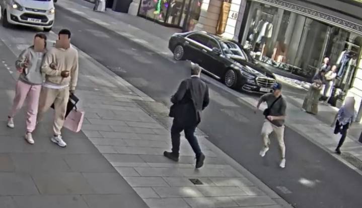 Moment Tim Hortons boss chases thief after £65,000 Patek Philippe watch was ripped from his wrist in Mayfair