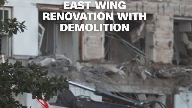 Trump kicks off East Wing demolition for ballroom