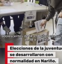 🗳️ #Nariño | El delegado departamental de la Registraduría del Estado Civil en Nariño, Manuel Ricardo Ruález, presentó un balance de normalidad de la jornada de elecciones de los Consejos de Juventud