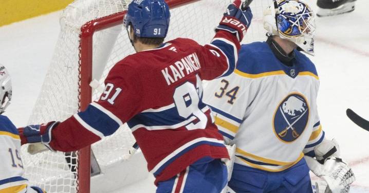 Canadiens score three goals in the third to beat Sabres 4