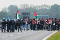 Manifestantes pro palestinos se oponen a juego clasificatorio de Italia ante Israel