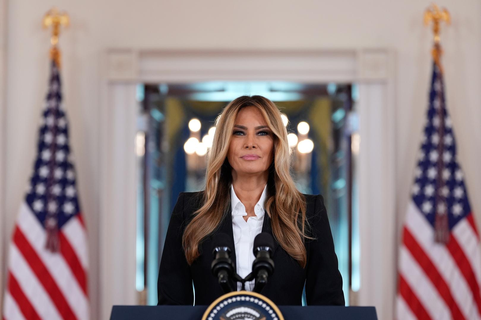 First lady Melania Trump says 8 children reunited with families after talks with Putin