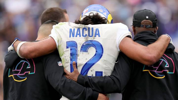 Rams say Puka Nacua dodged long-term injury with ankle sprain