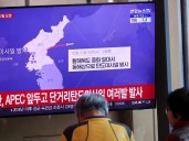 North Korea launches ballistic missiles ahead of Trump’s Asia visit