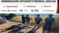 Abaten a siete hombres y aseguran arsenal en operativo en la sierra de Culiacán
