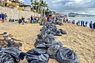 Desarrollaron limpiezas en playas de Cabo San Lucas; participaron más de 300 personas 