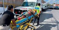 Acaba malherido tras caerle camioneta encima en Nuevo Laredo