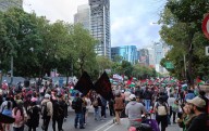 Miles de personas marchan en CDMX, en apoyo a Palestina; exigen ruptura de relaciones con Israel