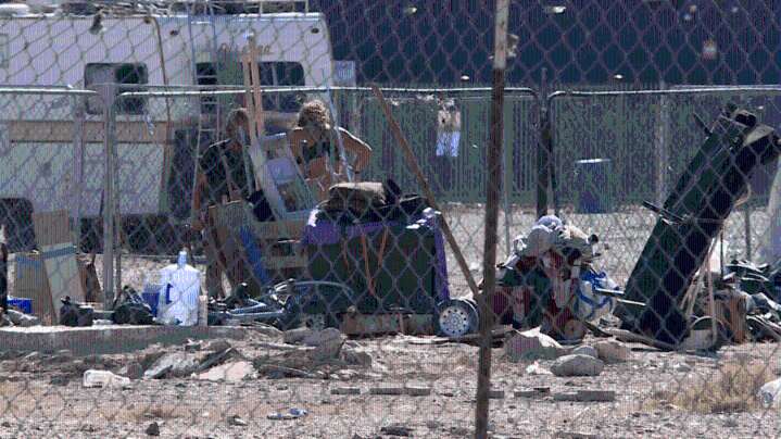 Neighbors frustrated after homeless encampment returns in east Las Vegas