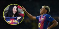El especial festejo de gol de Lamine Yamal dedicado a Nicki Nicole en el triunfo del Barcelona por la Champions