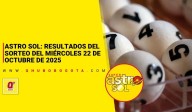 Astro Sol: resultados del sorteo del miércoles 22 de octubre