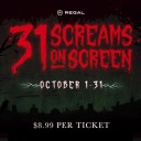Regal Cinemas hosts 31 Screams on Screen series with discount tickets and concessions deals every day in October