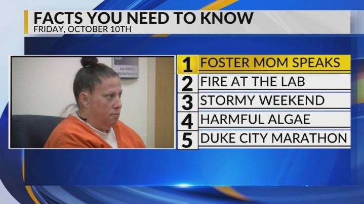 Albuquerque foster mother, Fire impacts young athletes, Stormy weekend, Harmful algae in New Mexico, Duke City Marathon