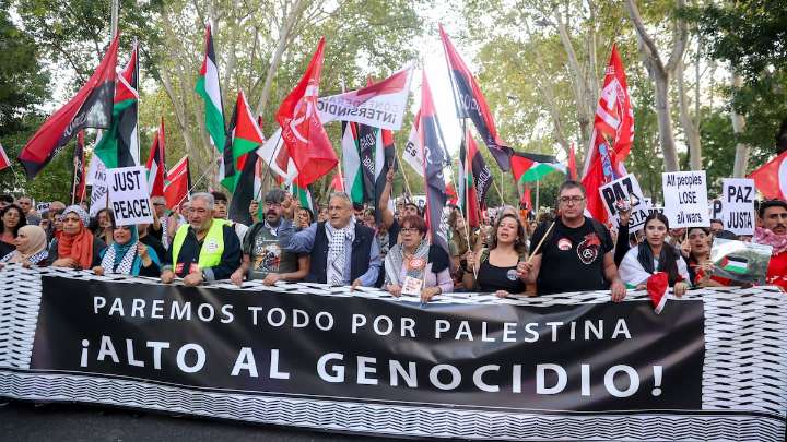 España se moviliza por Gaza: protestas en varias ciudades, pese al acuerdo de alto al fuego
