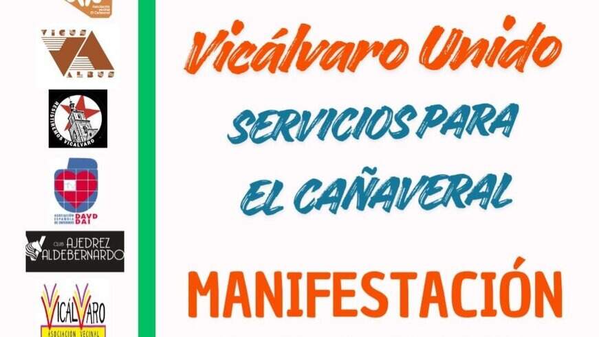 Vecinos de El Cañaveral se manifiestan para exigir equipamientos públicos con la misma urgencia que el centro de acogida