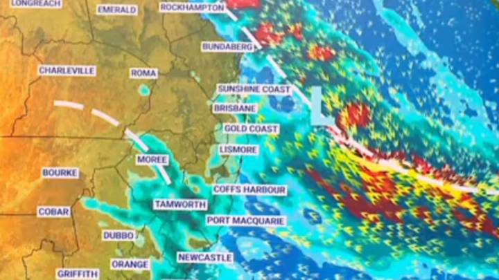 Queensland facing giant hail and a month's worth of rain in two days as severe storms return to nation's east coast