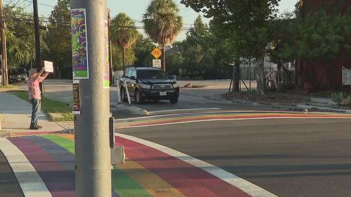 Texas governor targets 'political agendas' on roads; Montrose rainbow crosswalk to be removed