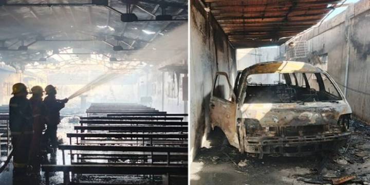 Voraz incendio consumió una iglesia evangélica en Punto Fijo este #5Oct