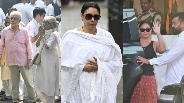 Spotted in the city: Rupali Ganguly, Ratna Pathak Shah at Satish Shah's funeral