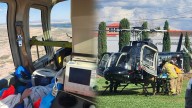 Helicóptero de SSPE trasladó a menor de emergencia a Torreón 📷