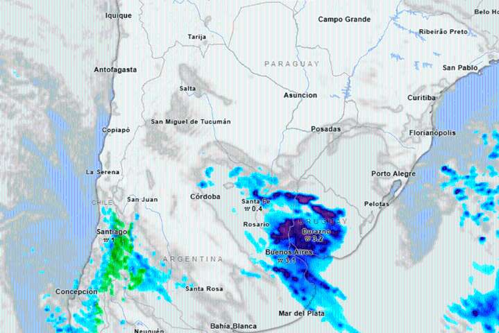 A qué hora llegan las tormentas: que parte de Entre Ríos será la más afectada