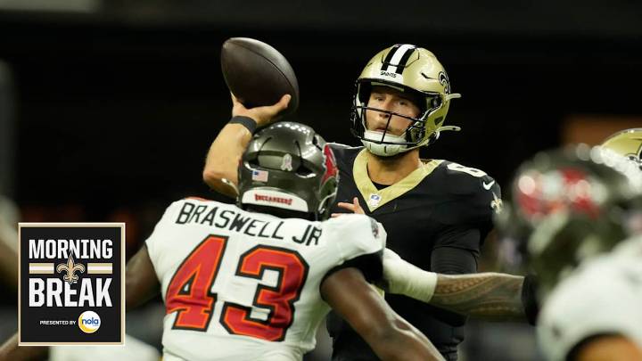 Morning Break: Rookie Tyler Shough sees first action as Saints fall 23