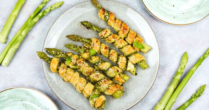 Receta de Espárragos envueltos en masa