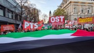 Concentración en La Plata contra la agresión de Israel a la flotilla Global Sumud