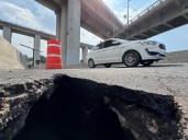 Surge grieta en Iztapalapa cerca de la zona de explosión en La Concordia