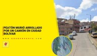 Accidente en Ciudad Bolívar: un peatón fue arrollado por un camión