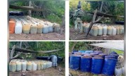 Aseguran más de 7 mil litros de sustancia ilícita en un área de concentración localizada en Culiacán