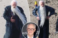 See John Lithgow as Dumbledore in first set photos from the new HBO 'Harry Potter' series.