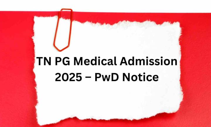 NEET PG counselling: TN Health issues notice for PwD candidates, details