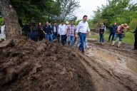 Recorre Gobernador zonas afectadas por las lluvias