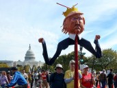 Masivas protestas contra Donald Trump en todo Estados Unidos: "No queremos Reyes"