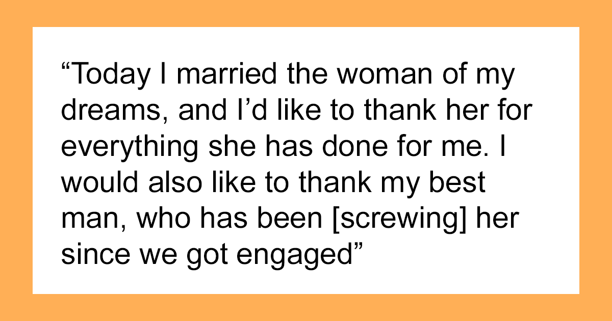 25 People Who Did Not Have A Good Time At A Wedding Because Of A Horrible Speech