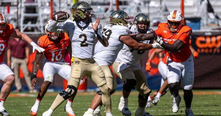 Ashford leads Wake Forest to 30-23 road win at Virginia Tech