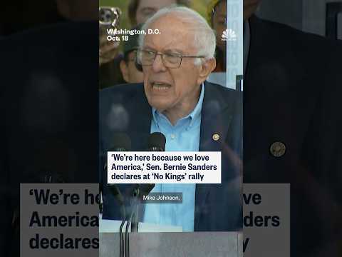 Sen. Bernie Sanders speaks at ‘No Kings’ rally in D.C.