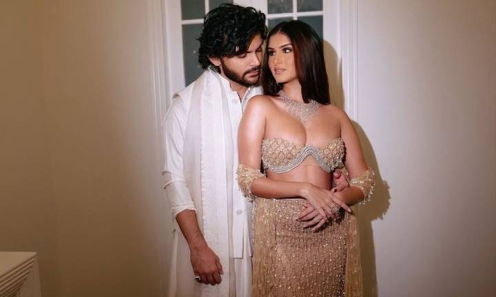 Tara Sutaria and Veer Pahariya’s golden Diwali moment: A love story wrapped in elegance