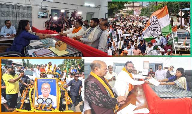 Ghasiram Majhi, Jay Dholakia File Nominations for Nuapada By