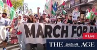 Brisbane news LIVE updates: Brisbane Airport auction features plane seats, a black box and Bvlgari necklace; Thousands march for Palestine in CBD; Bluey Christmas coins ballot opens ‘for real life’