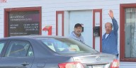 Apartment complex parking lot lights restored after year