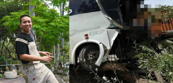 ¡De milagro! Bus del grupo de Samuel Morales sufre accidente