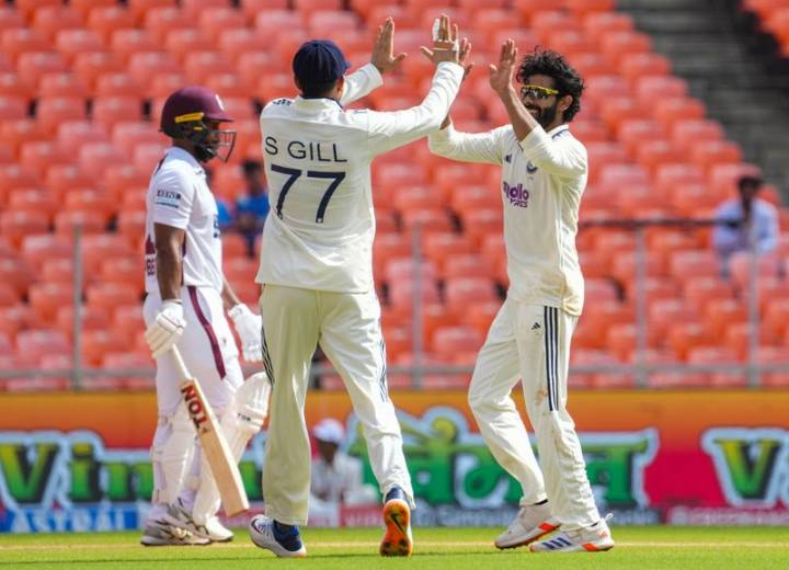 Ahmedabad Test: Jadeja strikes thrice to leave West Indies in shambles, India set sights on huge win