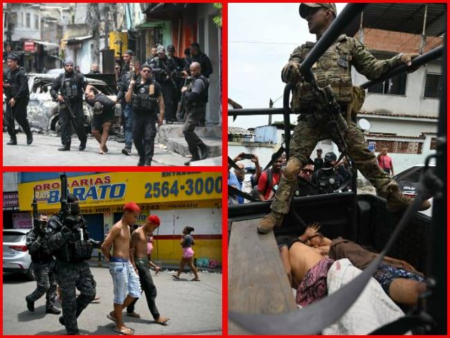 Brasil: operación contra el narcotráfico deja 64 personas muertas en Río de Janeiro