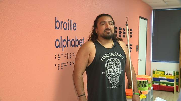 Aspiring athletic trainer found strength through nonprofit after losing sight