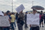 Protestan comerciantes en presidencia; denuncian cobros injustos