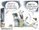Cartoonist’s take: MTG blasts GOP on healthcare