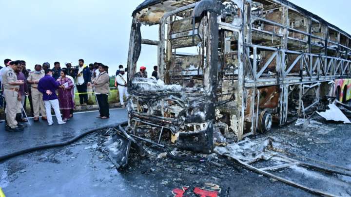 Kurnool bus fire: Death toll rises to 20, police collect DNA from charred bodies