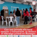 Con una jornada electoral ejemplar y transparente, se destacó el liderazgo juvenil en Rionegro